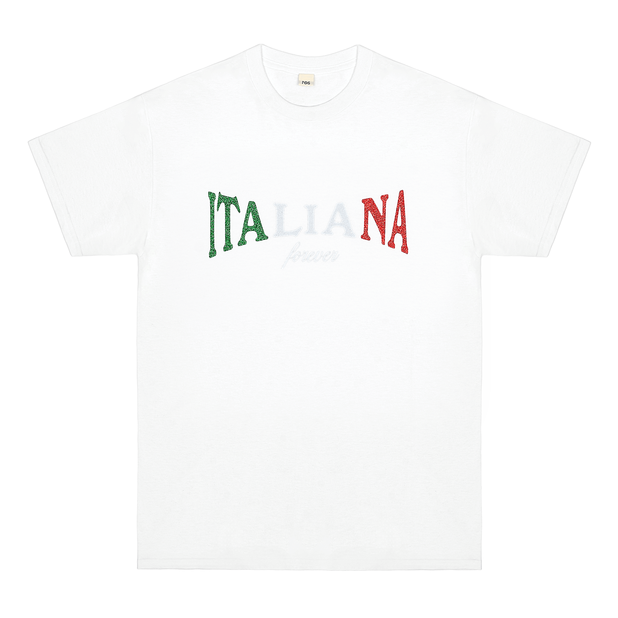 Maglia Italia Uomo - T-Shirt Premium Con Bandiera E Scritta Tricolore | Cotone Morbido Per Il Tifo E Il Tempo Libero