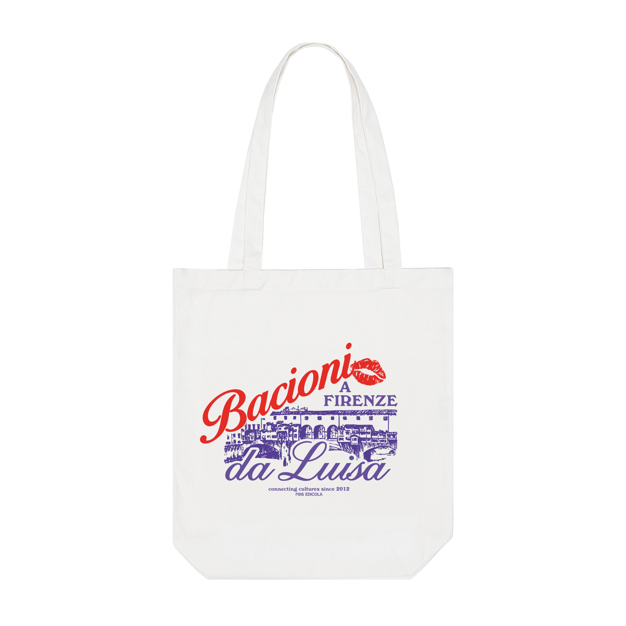 Tote Bag Bacioni da Luisa White