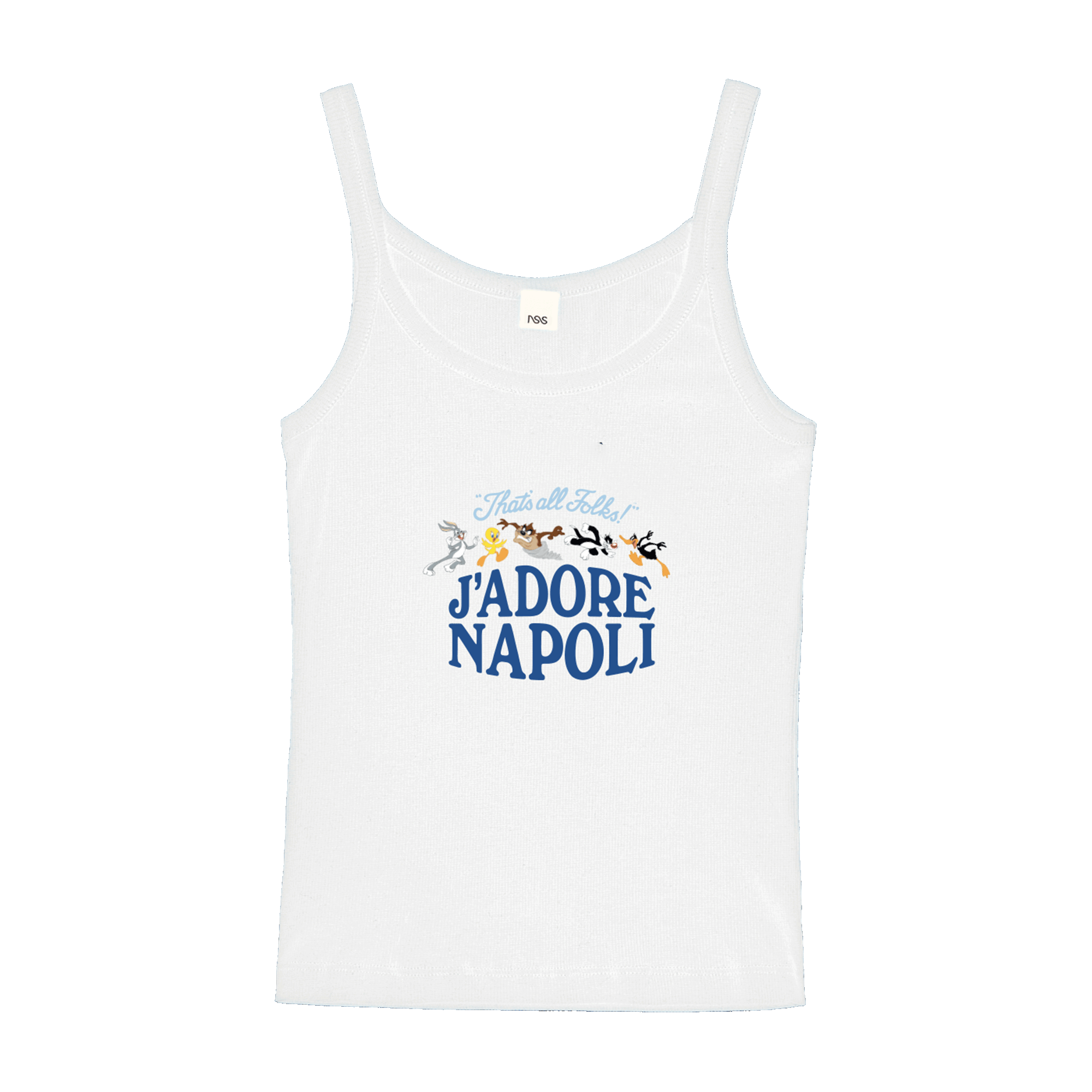 J'Adore Napoli Tanktop Looney Tunes White