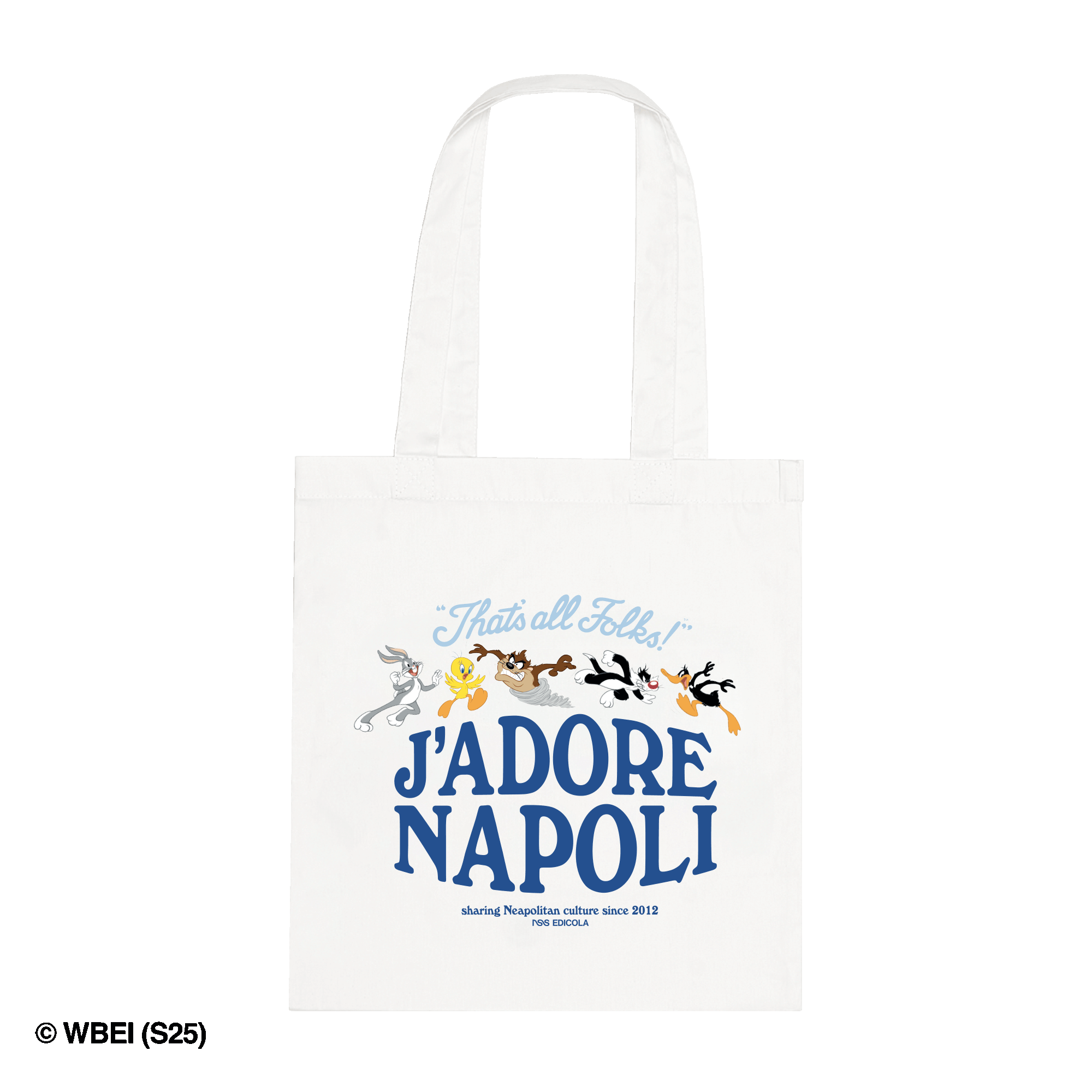 J'Adore Napoli Tote Bag Looney Tunes White