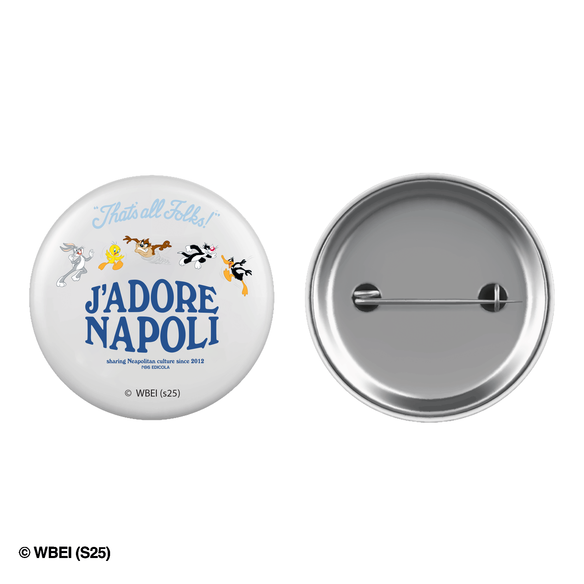 J'Adore Napoli Pin Looney Tunes White