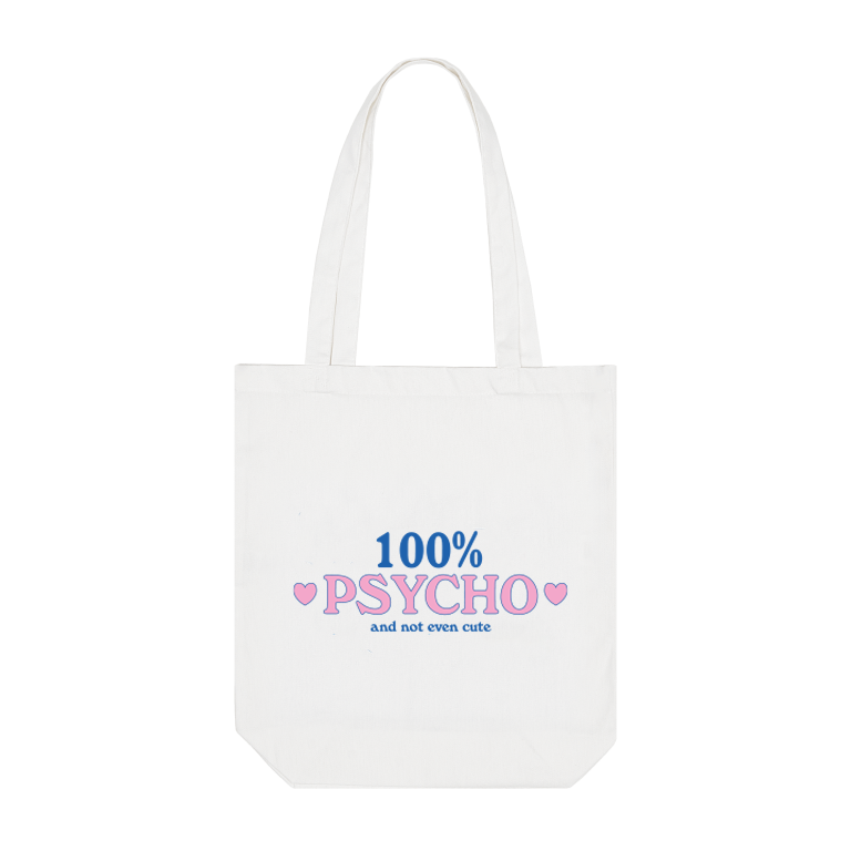 Tote Bag 100% Psycho White