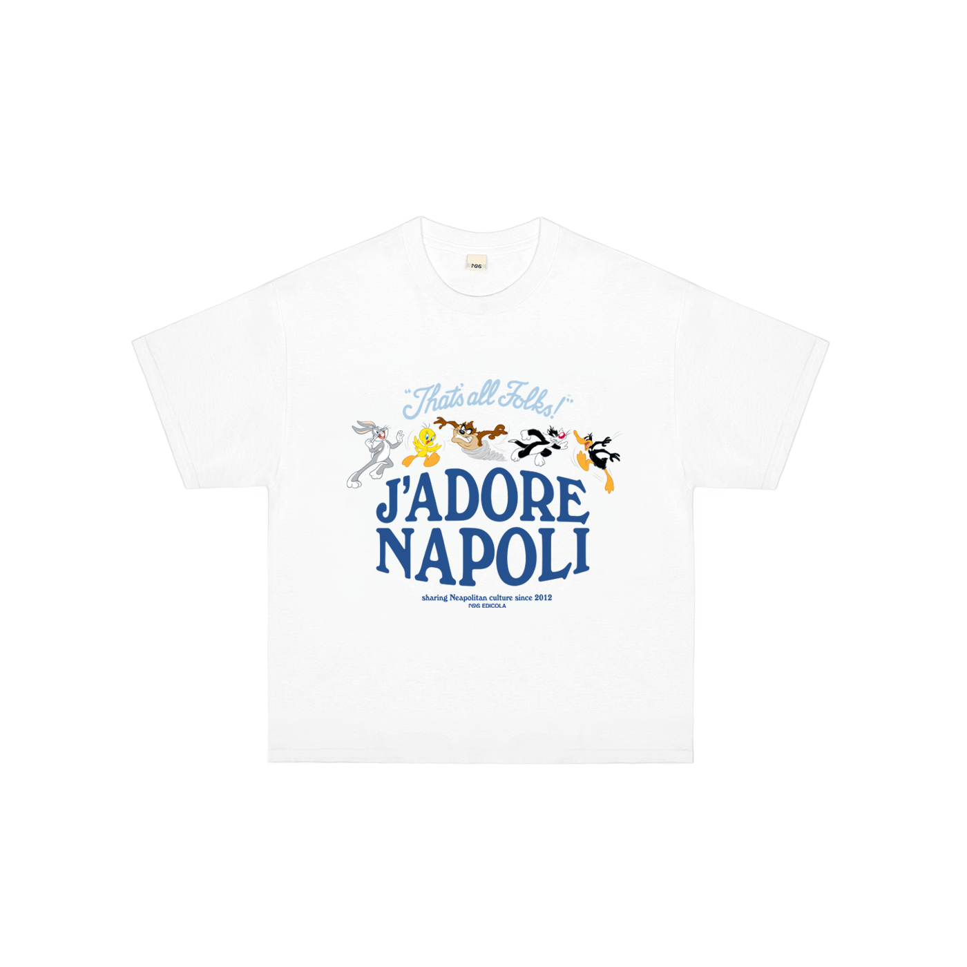 J'Adore Napoli T-shirt Looney Tunes Kids White