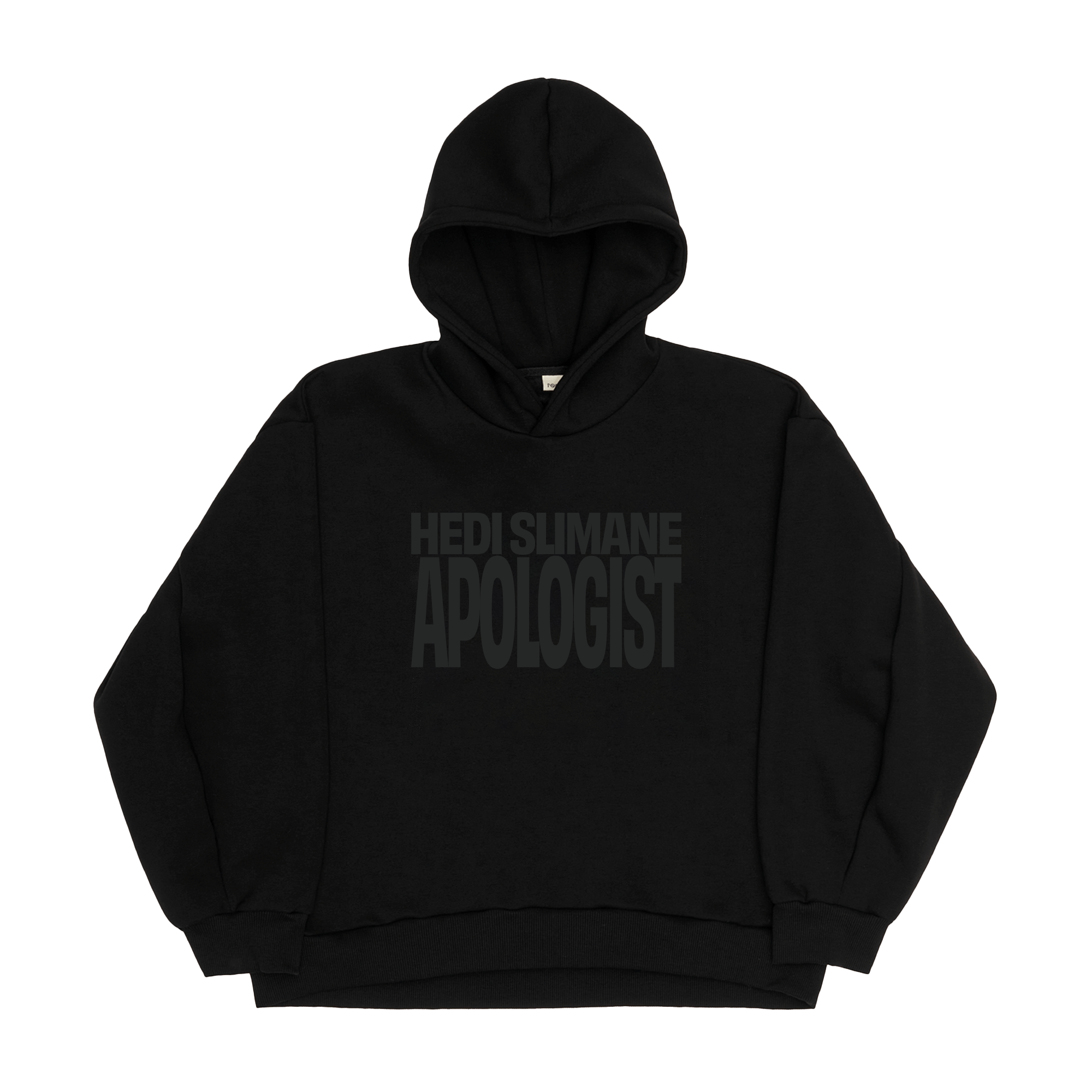Hedi Slimane Apologist Boxy Hoodie Black