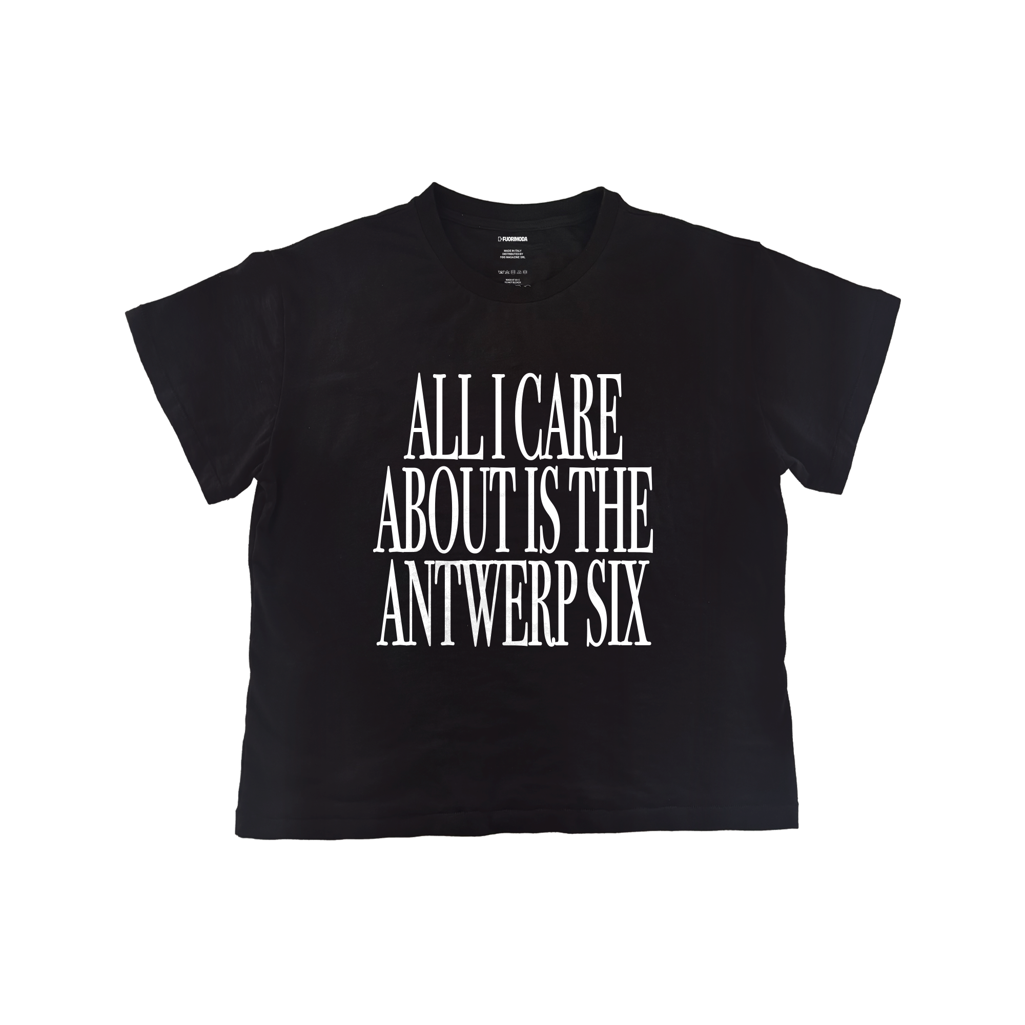 Boxy Slim T-shirt All I care Black