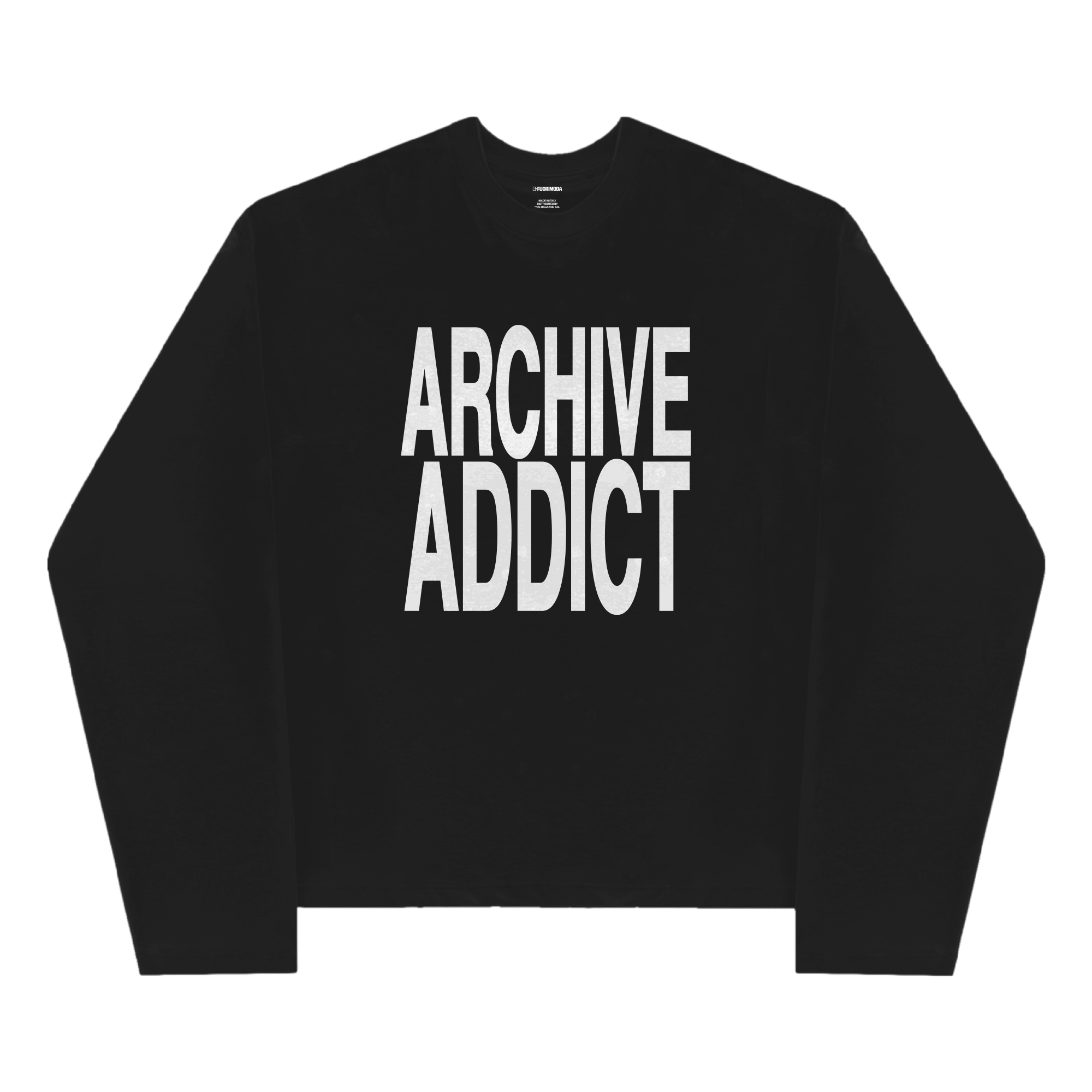 Maglietta a maniche lunghe Boxy Archive Addict Black 