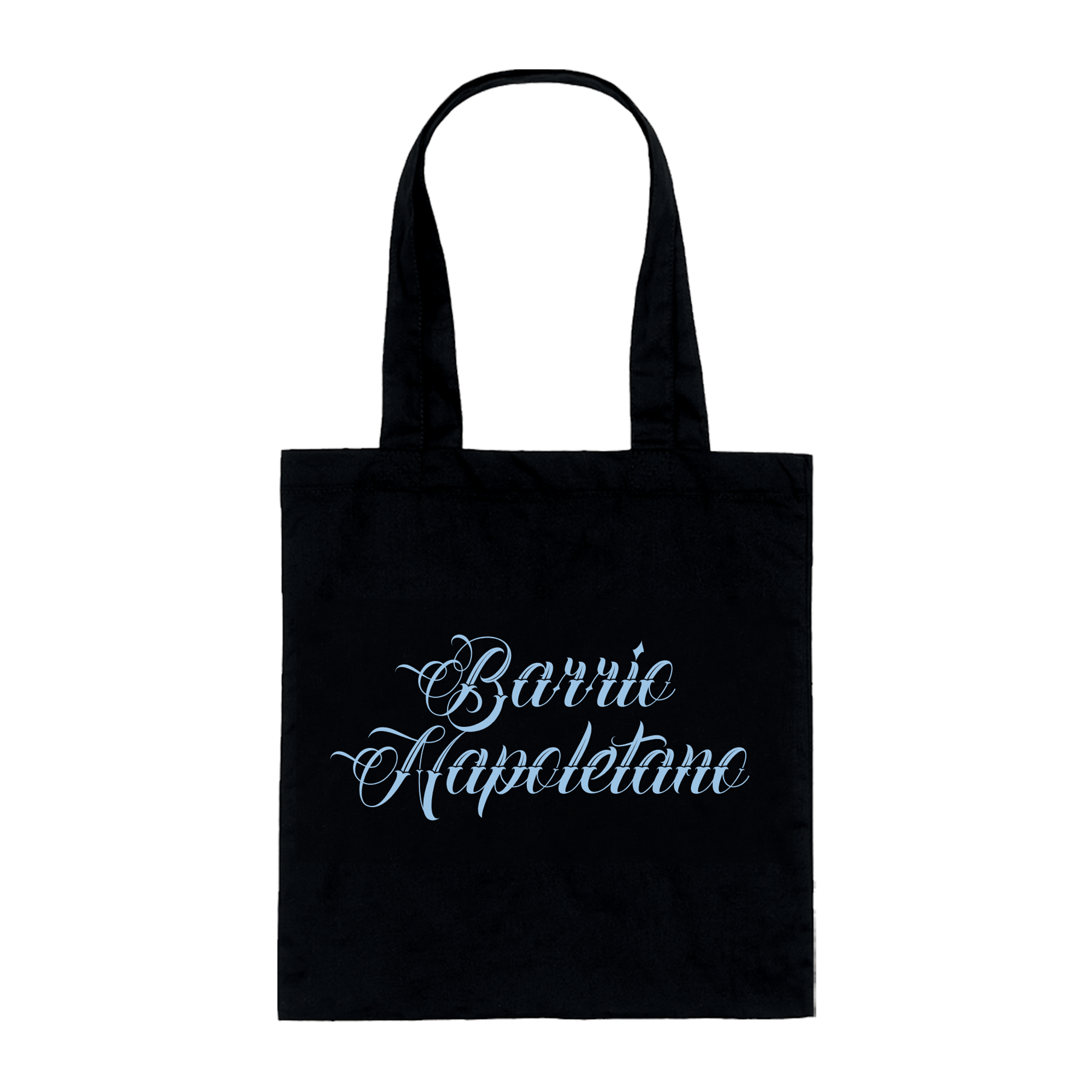 Tote Bag Barrio Napoletano Black/Baby Blue