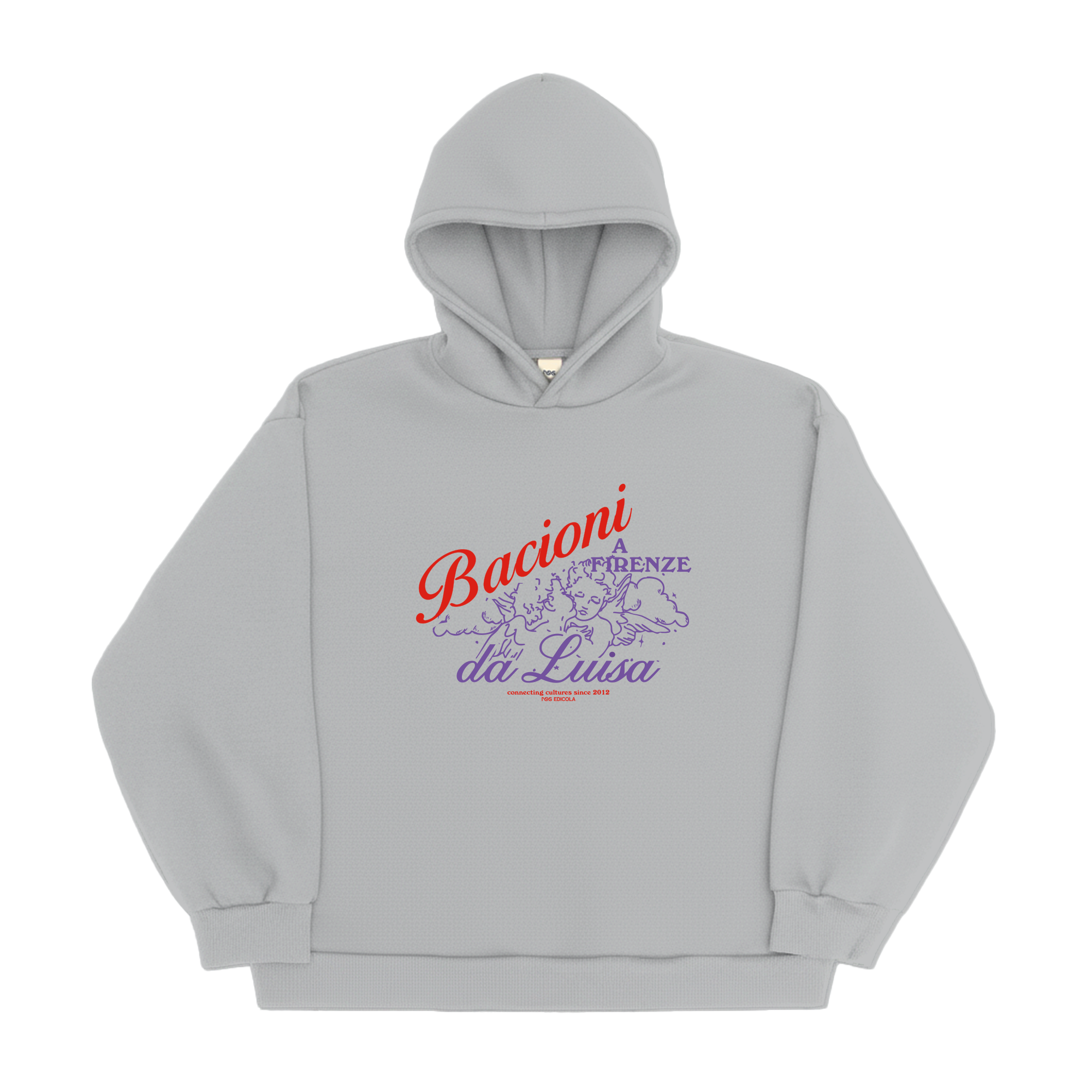 Bacioni da Luisa Boxy Hoodie Grey