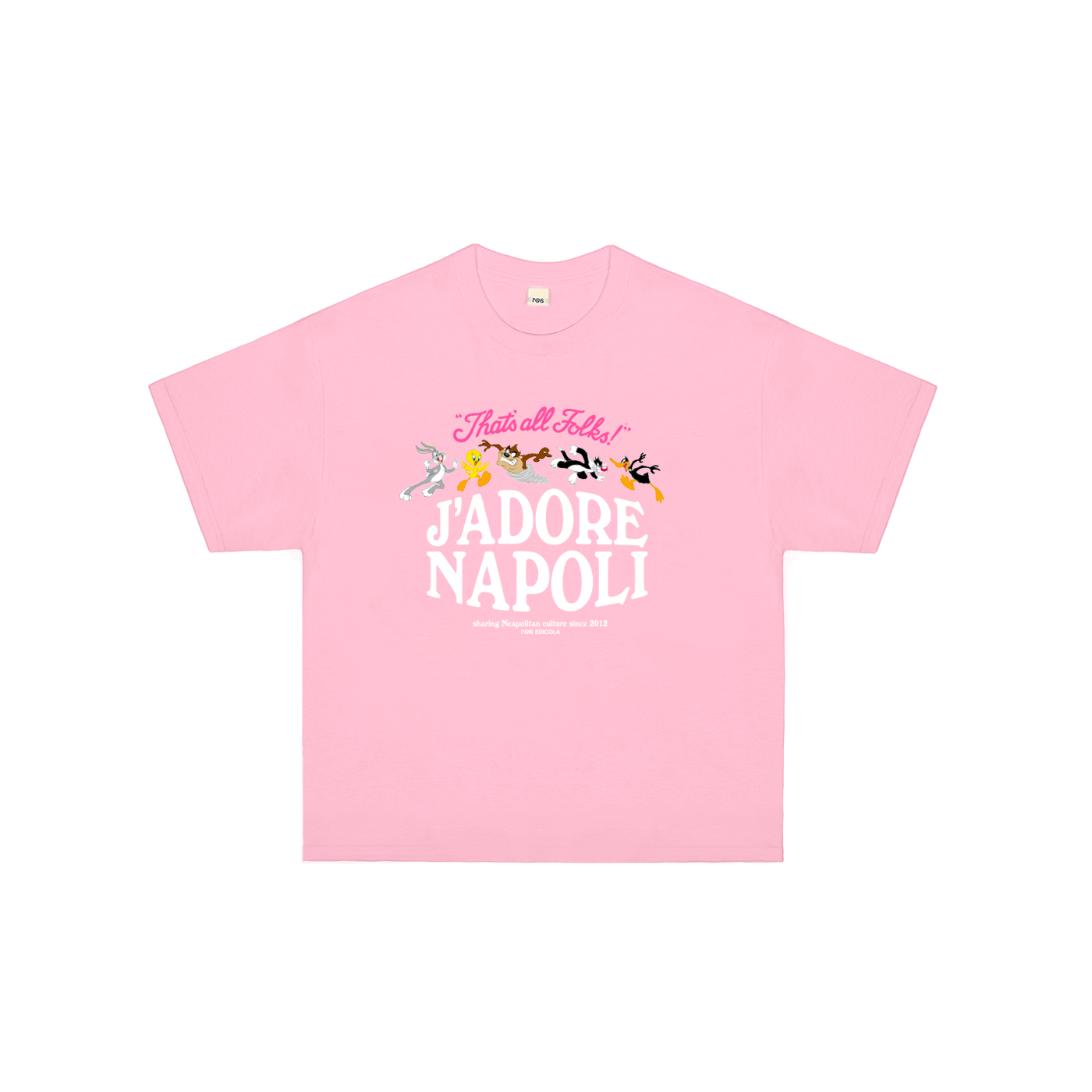 J'Adore Napoli Looney Tunes T-shirt Kids Pink