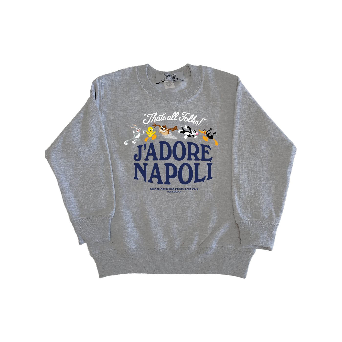 J'Adore Napoli Looney Tunes Sweatshirt Kids Grey
