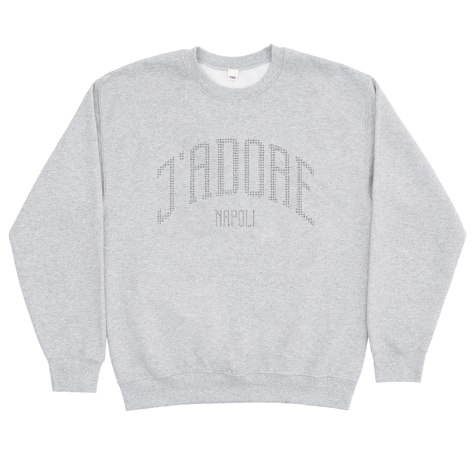 College Strass Sweatshirt Grey