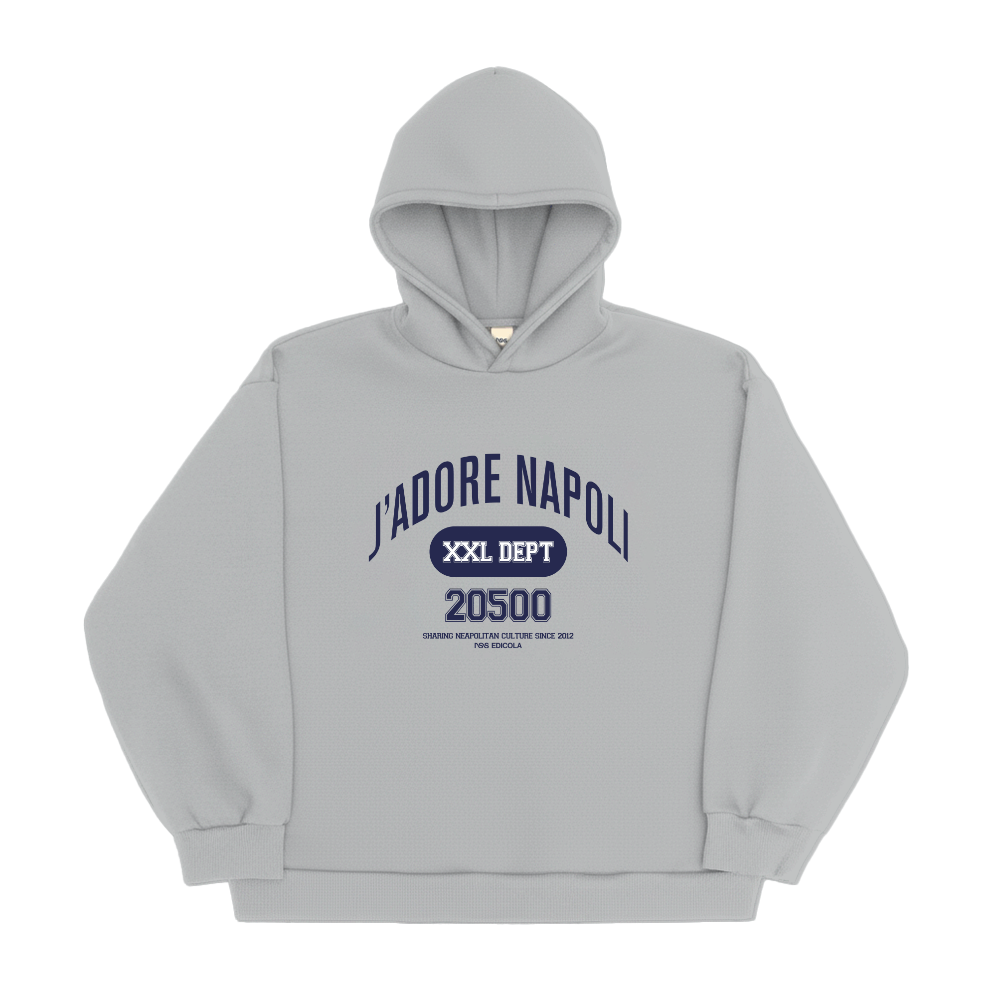 Felpa College Boxy Grey