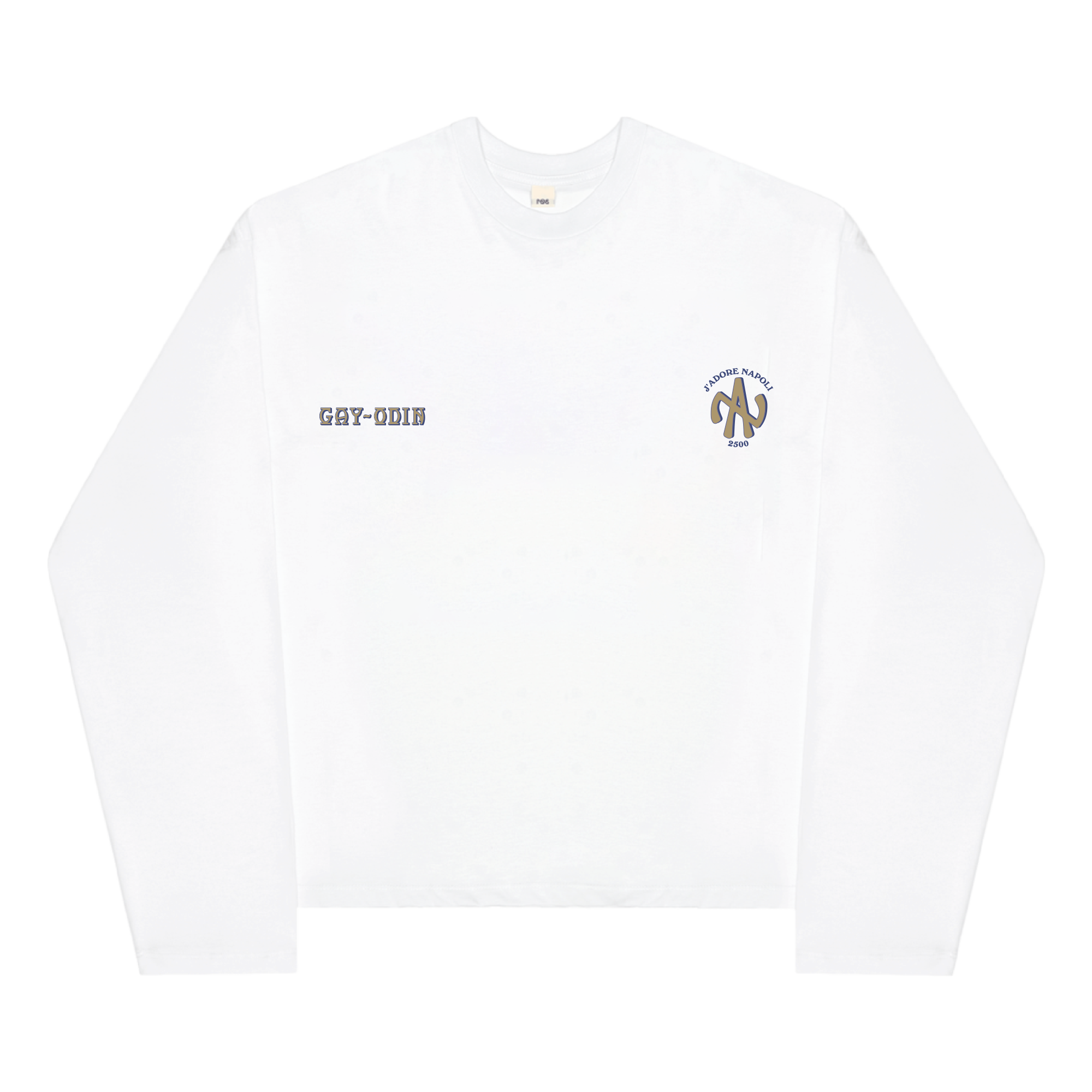 Gay-Odin Boxy Long Sleeve White