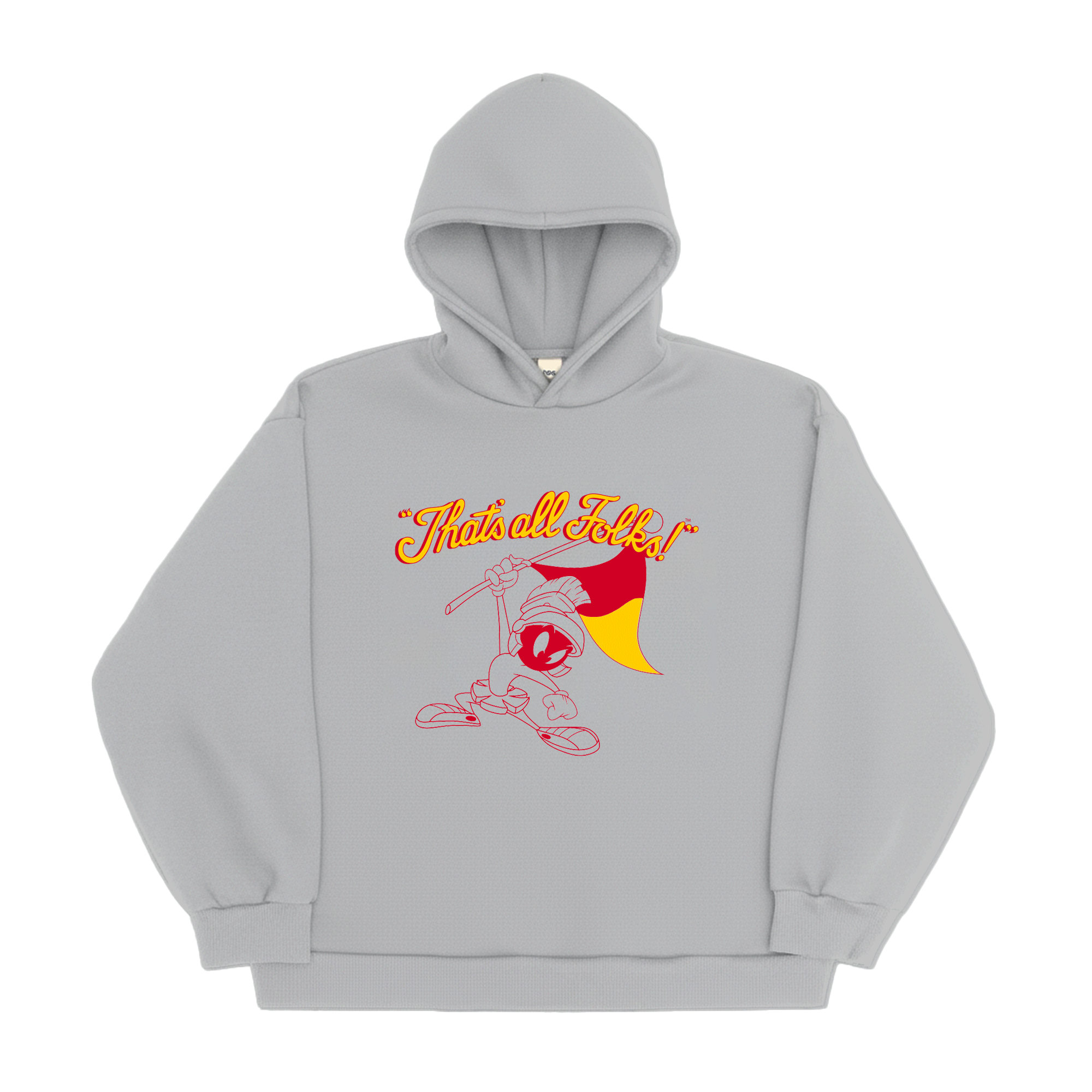 Marvin Looney Tunes Boxy Hoodie Grey