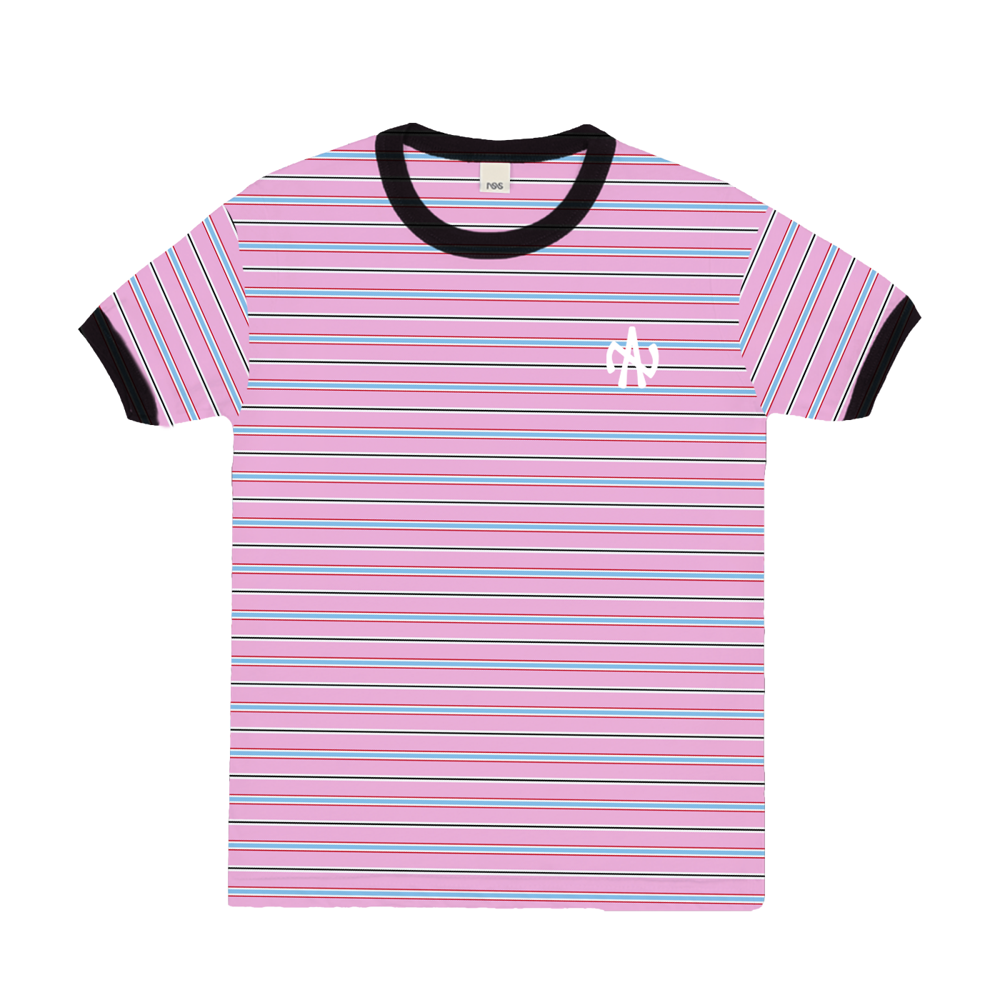 NA Stripes Ring Tee Pink