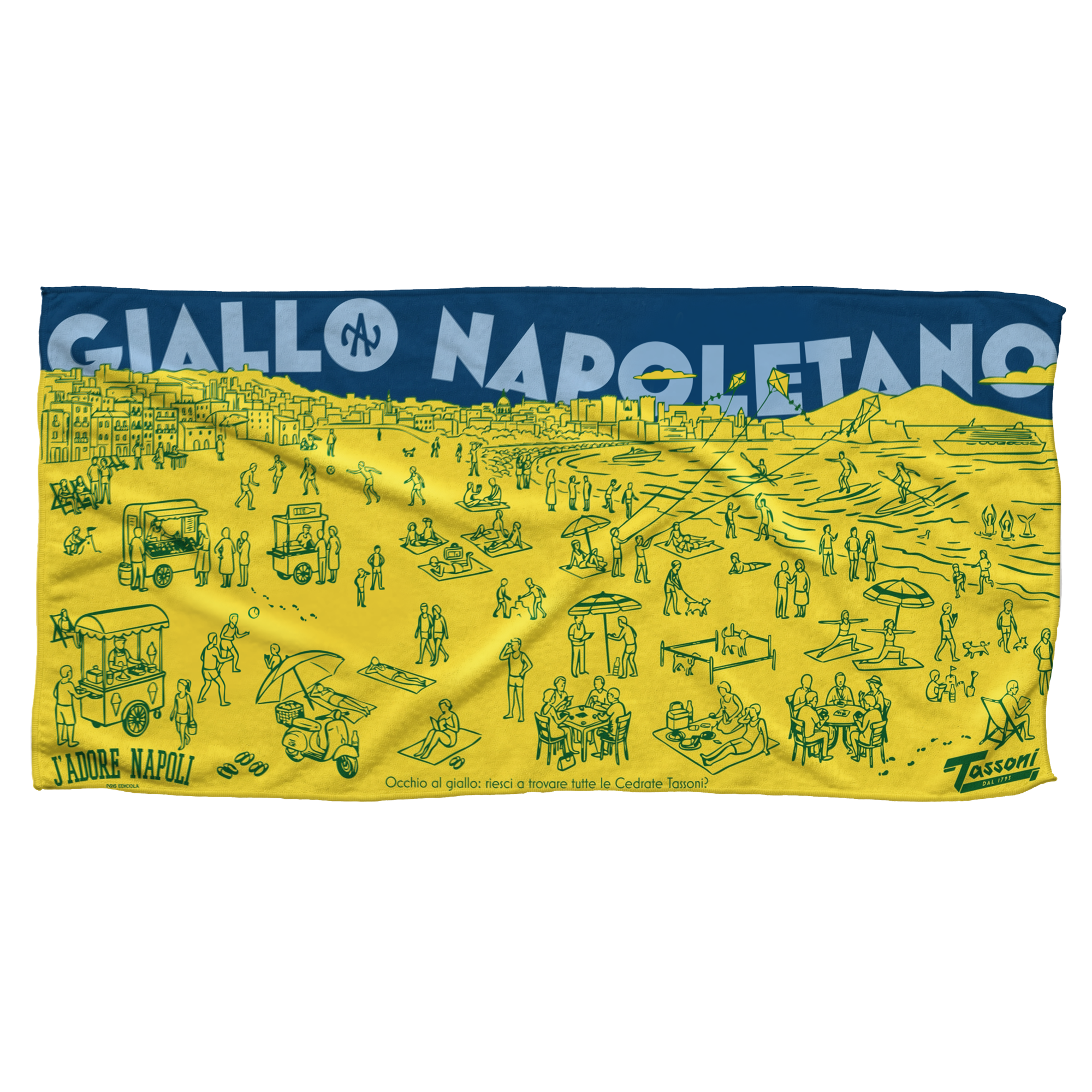 Giallo Napoletano Beach towel Multicolor