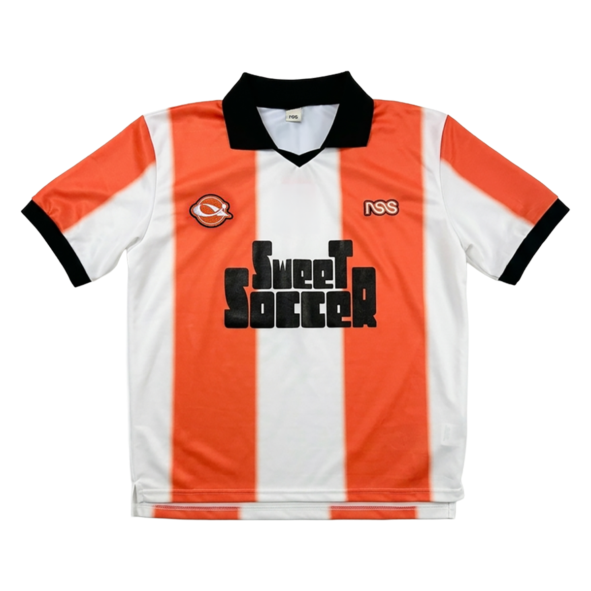 Maglia da calcio Stripes Sweet Soccer White/Orange