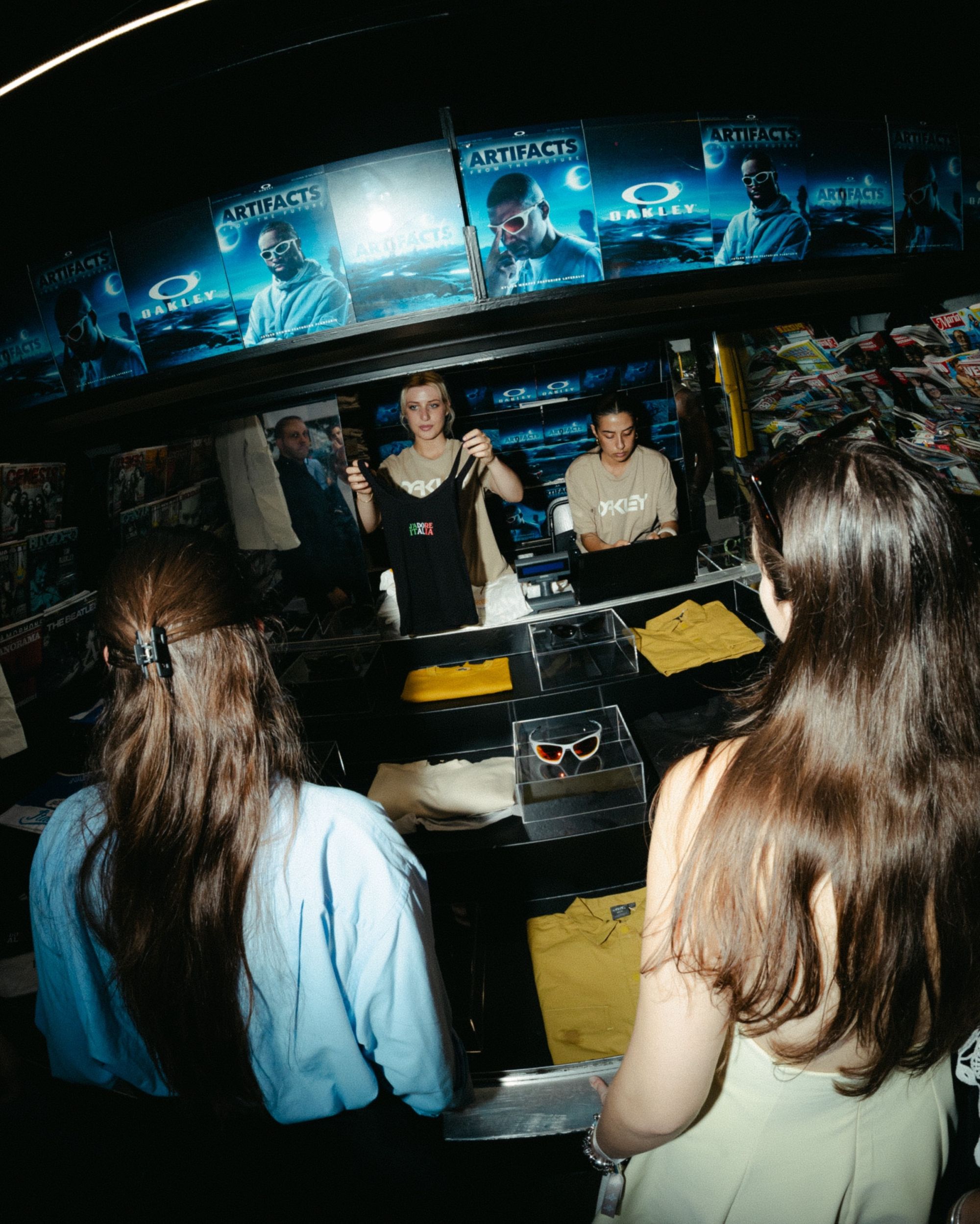 What went down at Oakley's “Artifacts from the Future” event at nss edicola For the occasion, our newsstand also became futuristic | Image 569564