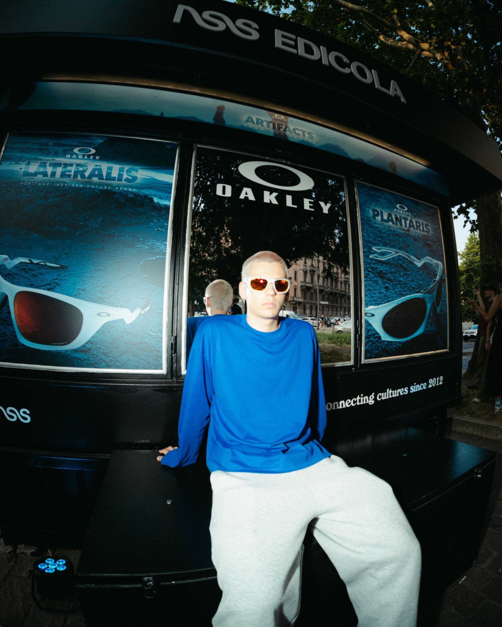 What went down at Oakley's “Artifacts from the Future” event at nss edicola For the occasion, our newsstand also became futuristic | Image 569563