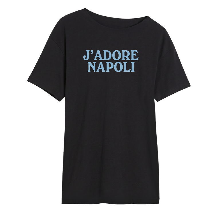 J'Adore Napoli Maxi T-shirt Black