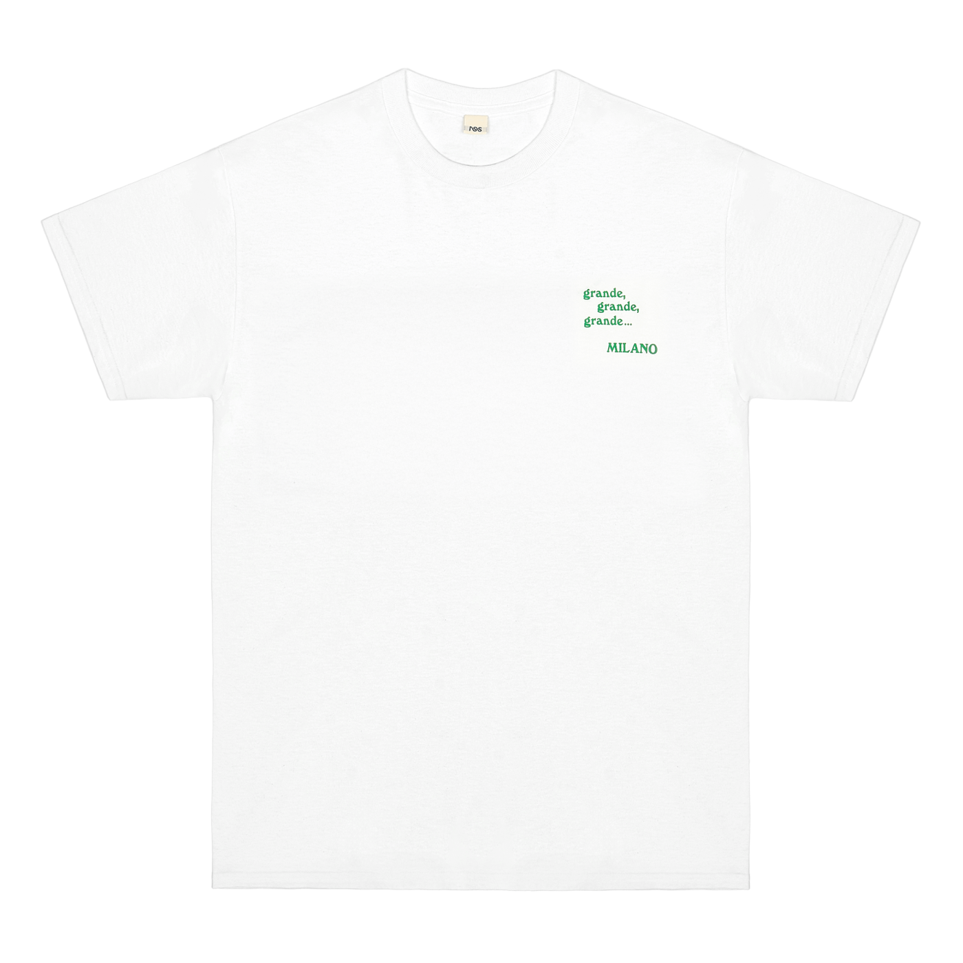 T-shirt Grande Milano White/Green - nss edicola