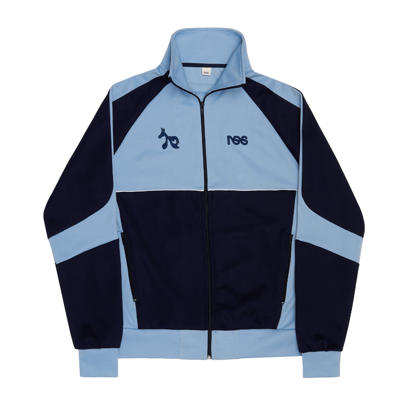 極美品✨SACCO ザッコ ホップサック ジャケット ブルー NAPOLI 48 Track Jacket Blue/Baby Blue - nss edicola
